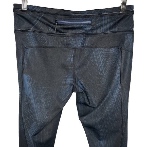 Lululemon Pace Queen 7/8 Tight sz 8 * Wind Chill Deep Navy Black Leggings Tights - Picture 5 of 7